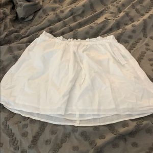 White light weight shirt skirt